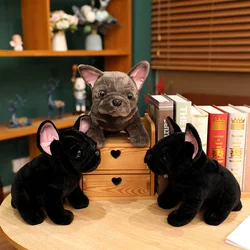 Peluche de bulldog realista suave para niños