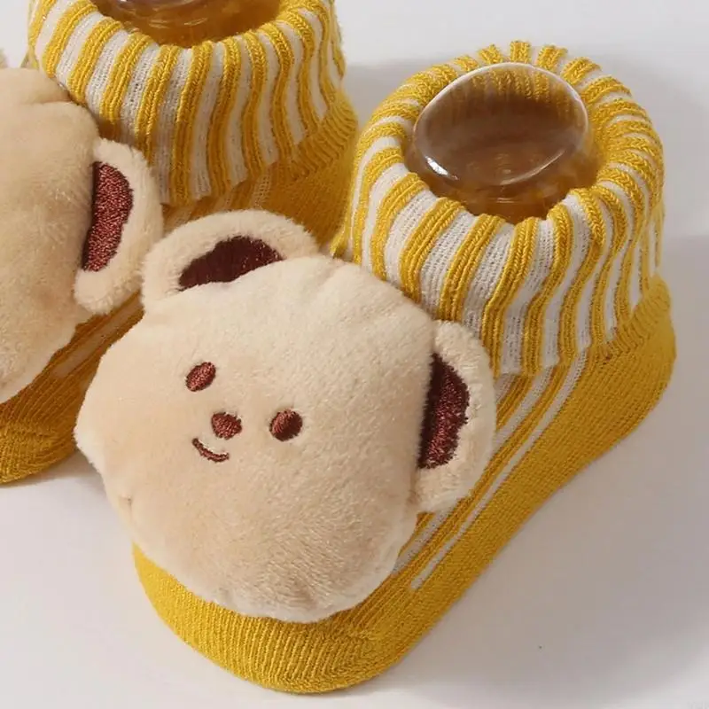 QX2D 2 pares calcetines para niños pequeños diseños dibujos animados algodón calcetines para bebés calcetines - imagen 4