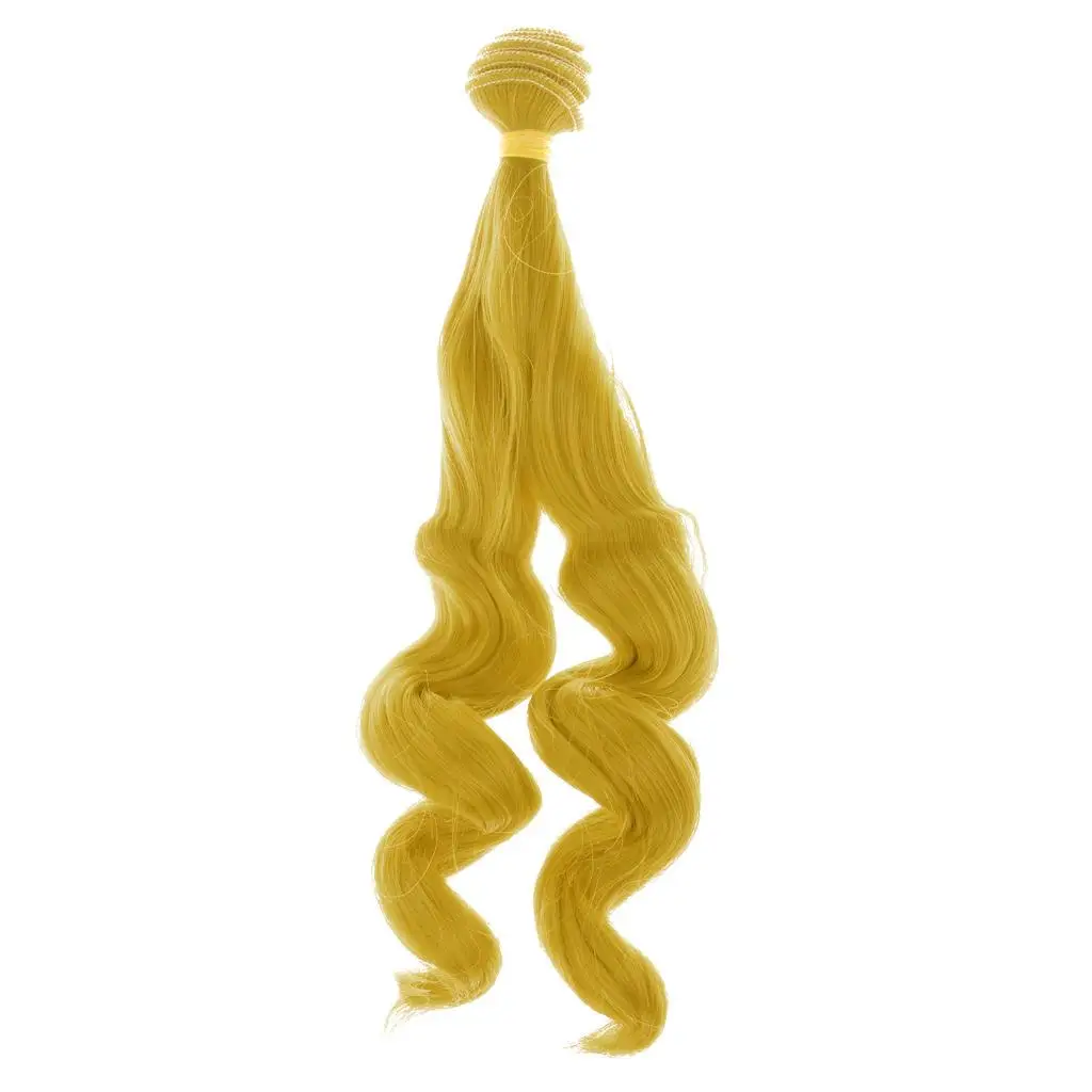 25cm Fashion DIY Curly Hair Wig for 1/3 1/4 1/6 Blythe Barbie BJD Doll Accs