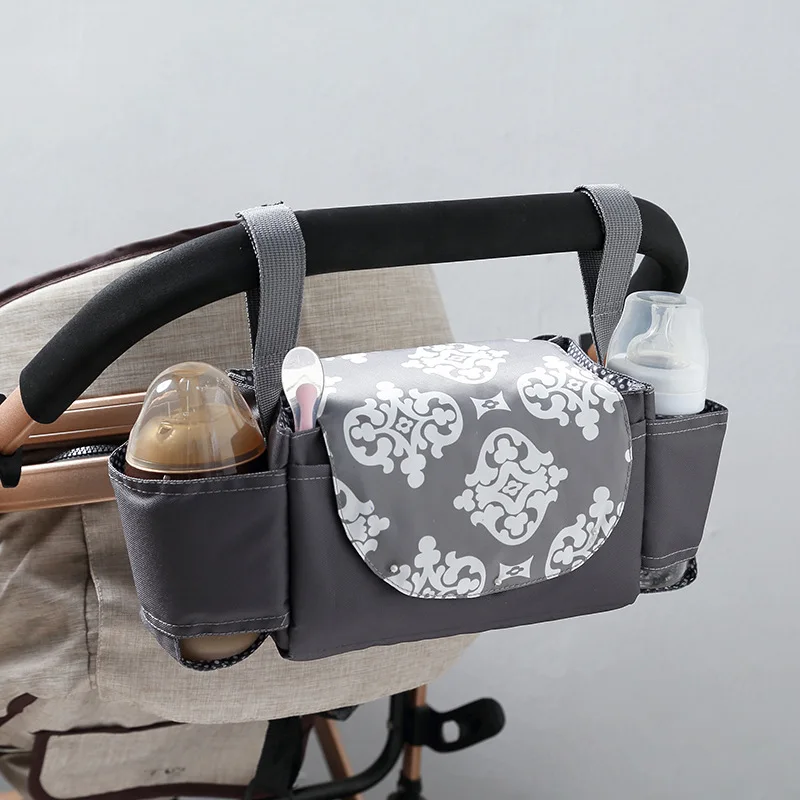 Bolsa organizadora para cochecito de bebé, soporte de almacenamiento para cochecito con bolsillo, carrito Universal impermeable, accesorios de viaje para recién nacido - imagen 3