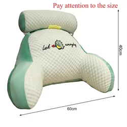 Almohada lectura infantil soporte brazos respaldo desmontable