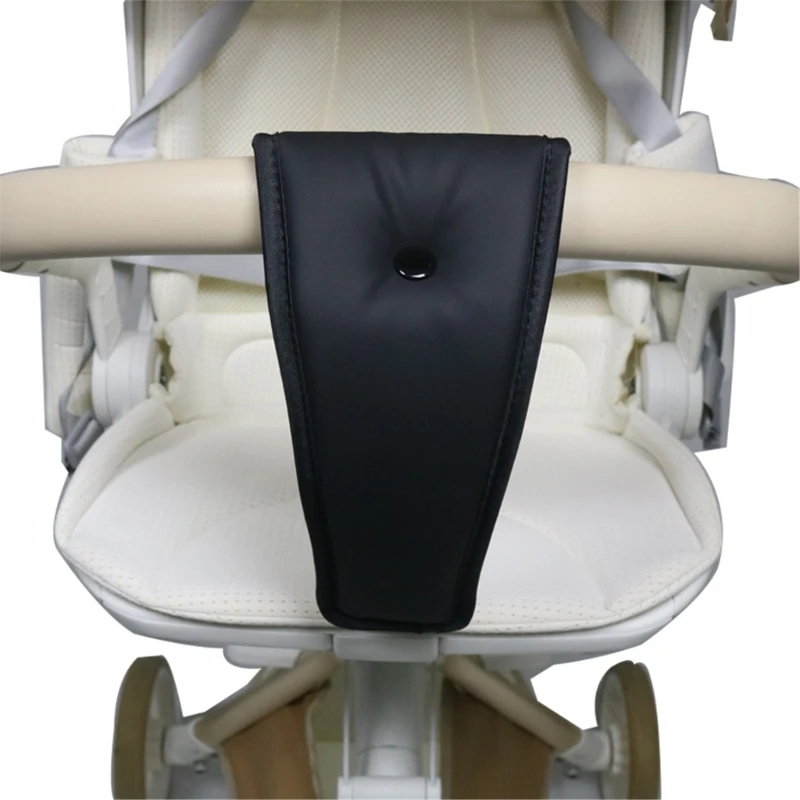 Correa de entrepierna Universal para cochecito de bebé, cinturón de seguridad de cuero PU, arnés de refuerzo para cochecito de niños, accesorios para cochecito - imagen 5