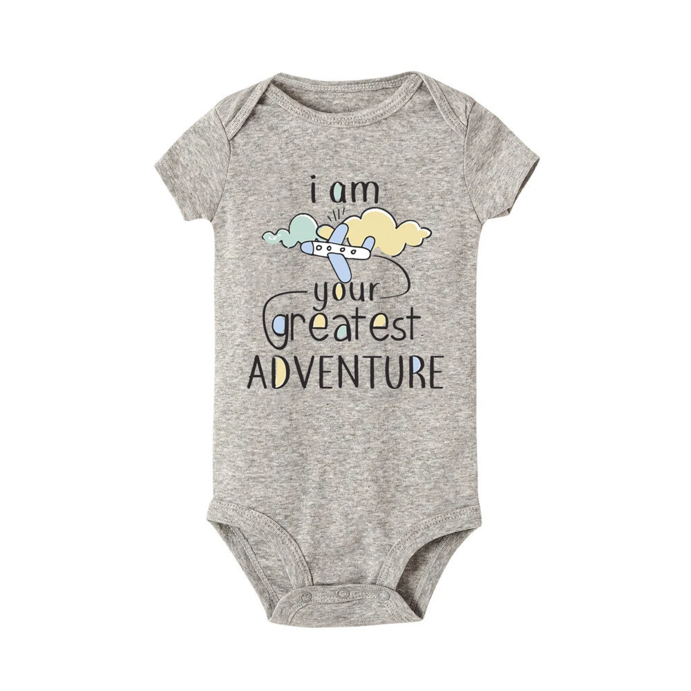 I Am Your Greatest Adventure-Pelele estampado para bebé, ropa infantil divertida, mono de manga corta para recién nacido, Mono para niños y niñas - imagen 3