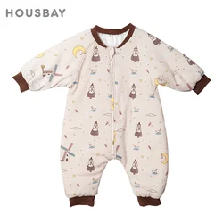 Saco de dormir bebé de algodón suave estampado ciudad de cuento