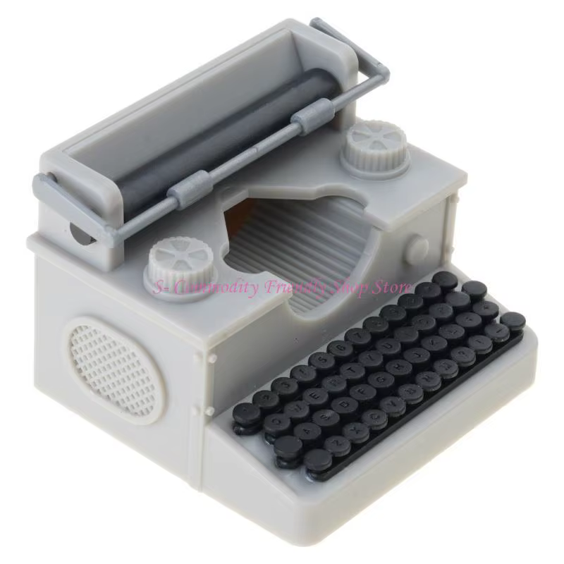 Máquina de escribir en miniatura para casa de muñecas – Hecha a mano - imagen 2
