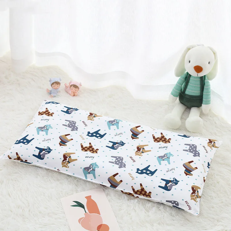 Almohada con estampado de dibujos animados para niños, almohada Universal para las cuatro estaciones, almohada suave para dormir para niños y niñas, almohada pequeña de algodón para bebés - imagen 3