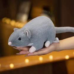Peluche de ratón realista – Juguete suave relleno para niños