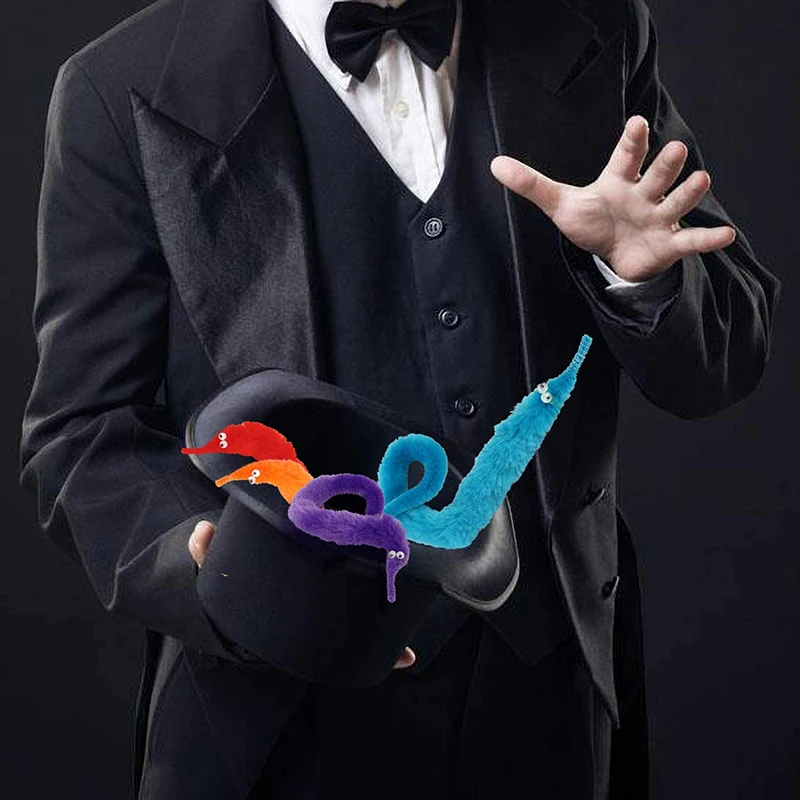 15 Uds. Regalos divertidos para niños, gusano peludo, oruga mágica, accesorios de espectáculo de magia para fiesta de cumpleaños, premios favoritos para niños, juguetes de broma - imagen 2