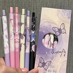 Bolígrafos gel mariposa kawaii 0,5 mm tinta negra