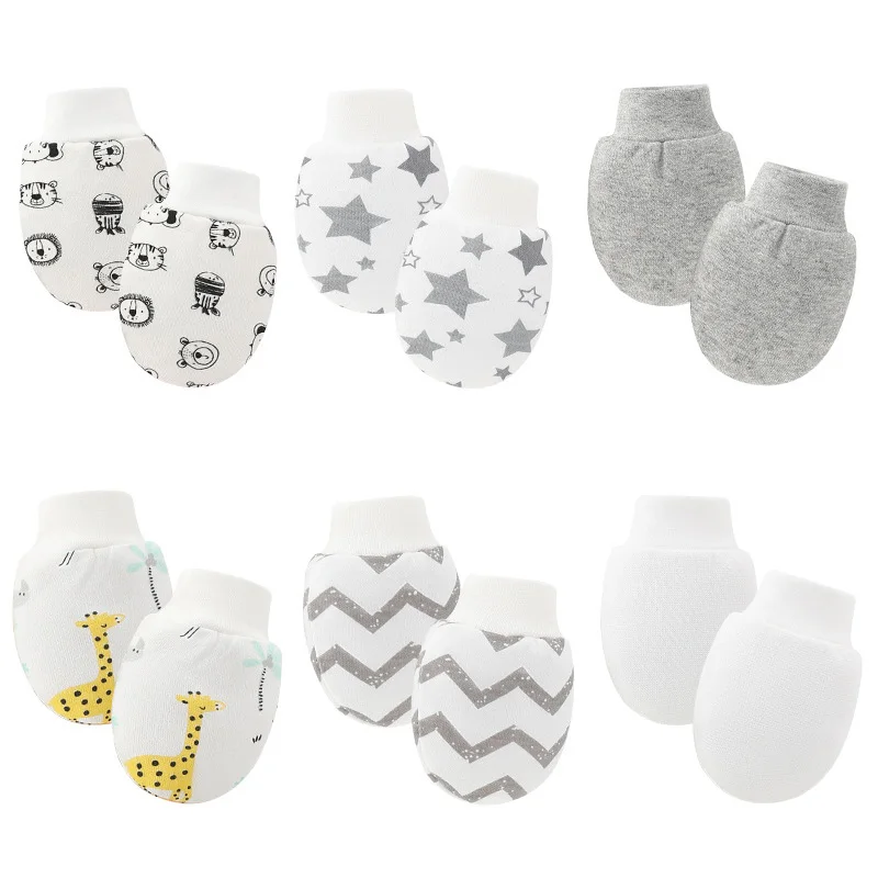 Guantes de algodón suave para bebé con estampados infantiles - imagen 4