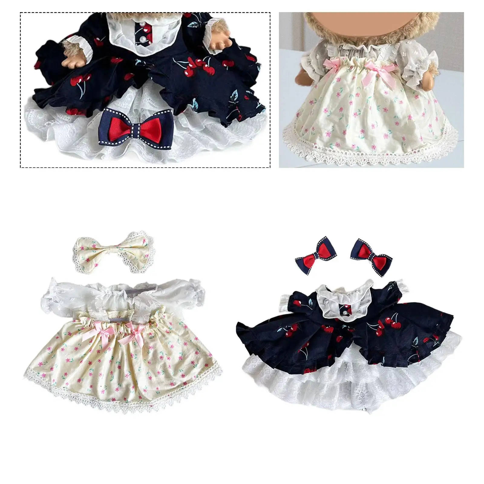Dolls Dress Suit Girl Doll Costume Accessories for 38cm Dolls Birthday Gifts