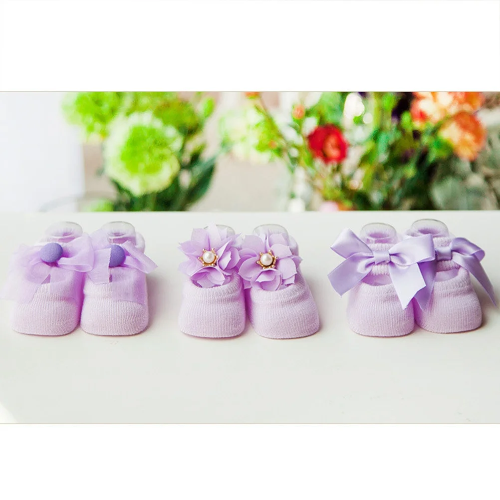 1 par de calcetines de bebé antideslizantes de algodón suave transpirables para niños pequeños tamaños elásticos absorbentes del sudor calcetines de suelo