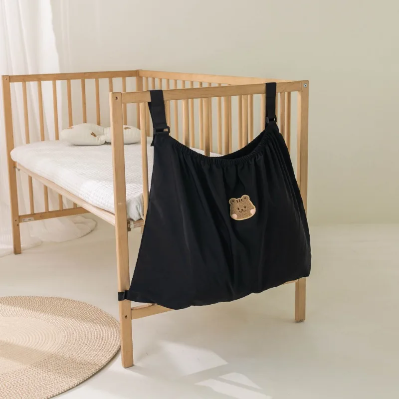 Bolsa colgante para cuna de cama de bebé, gran capacidad, moda coreana, organizador de animales de dibujos animados, organizador de pañales para bebé al aire libre - imagen 4