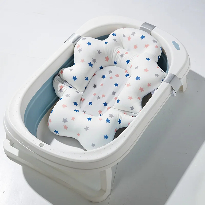Asiento de baño reclinable para bebé – Universal con red flotante antideslizante - imagen 5