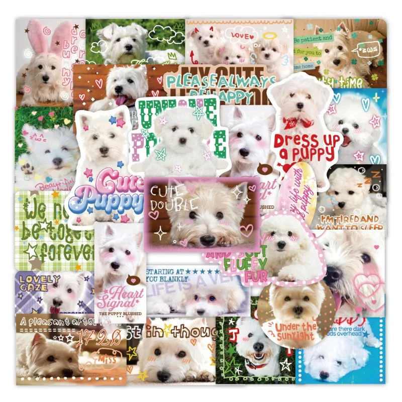Pegatinas de cachorros kawaii para scrapbooking y decoración infantil - imagen 3
