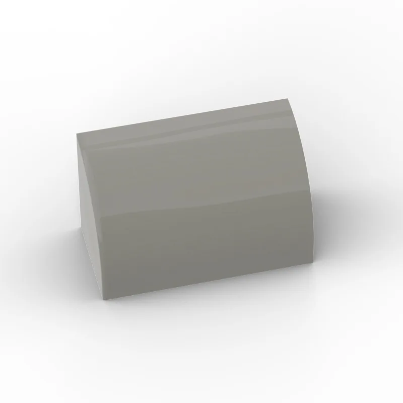 100 Uds. Piezas de ladrillos MOC compatibles 37352 pendiente curvada 1x2x1 bloques de construcción partícula DIY ensamblar juguete cerebral para niños regalo de cumpleaños - imagen 2