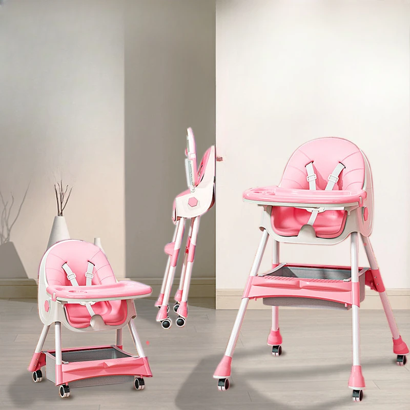 Asiento convertible para niños que ahorra espacio: silla de altura ajustable acolchada suave con diseño plegable para el hogar/viajes - imagen 5