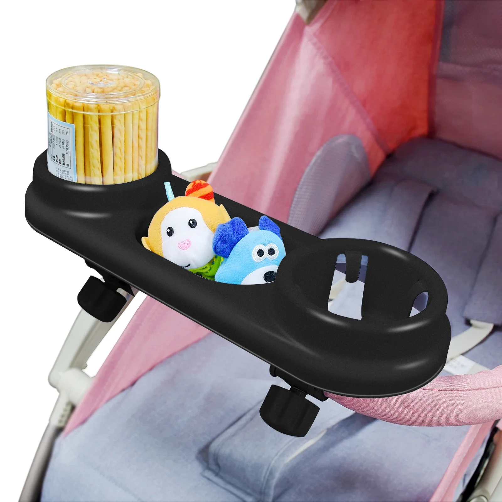 Cochecito de bebé, bandeja de comida multifuncional, bandeja de comida para aperitivos para bebé, cochecito, silla de comedor para bebé, accesorios universales, bandeja de comida