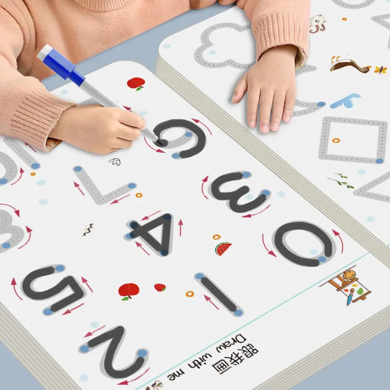 Cuaderno reutilizable rastreo mágico niños – Dibujo y escritura - imagen 5
