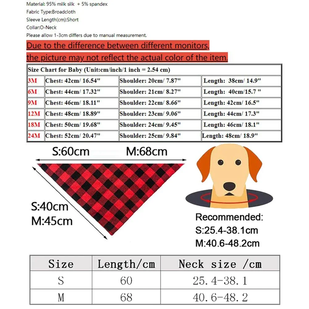 Protegido por perro/bebé, trajes a juego con estampado de seguridad, Bandana para perro y monos para bebé, regalo de anuncio para bebé, ropa para recién nacido - imagen 2