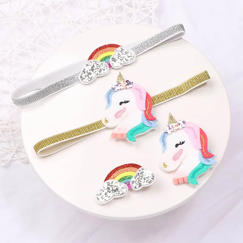Diadema unicornio bebé suave ajustable – Accesorio pelo princesa niña - imagen 3