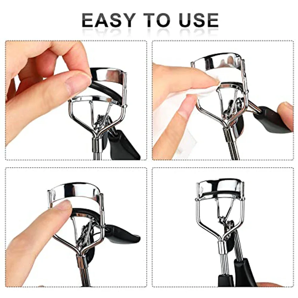 Rizador de maquillaje para mujer, herramienta de estilismo de pestañas de belleza, almohadillas de repuesto para rizador de pestañas, almohadillas de repuesto para rizador de goma, 10/20/50 Uds. - imagen 2