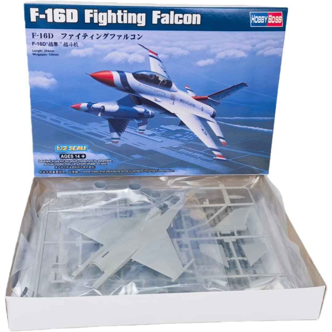 TRUMPETER 1/72 F-16D Fighting Falcon ensamblaje de plástico rompecabezas modelo de juguete - imagen 3