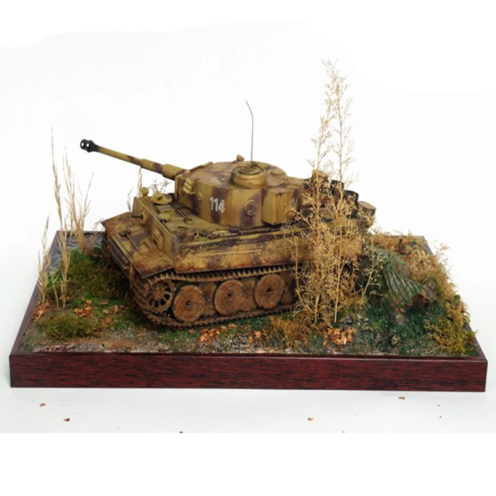 Base de arena de madera a escala 1:35, bandeja de construcción de pradera para tren, ferrocarril, Diorama, diseño de arquitectura, accesorios de paisaje, 1 unidad - imagen 2