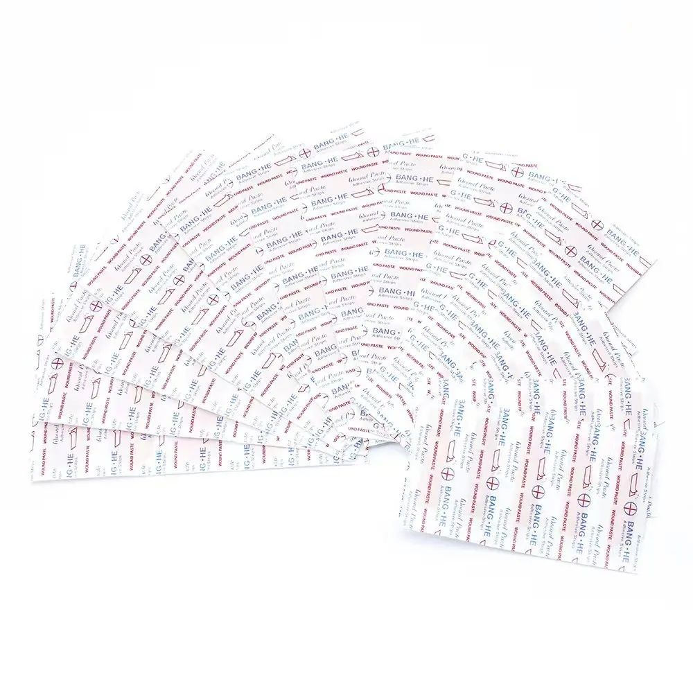 100 unids/lote vendaje para bebé primeros auxilios de emergencia yeso adhesivo impermeable transpirable tiras para heridas pasta Curitas utensilios - imagen 2