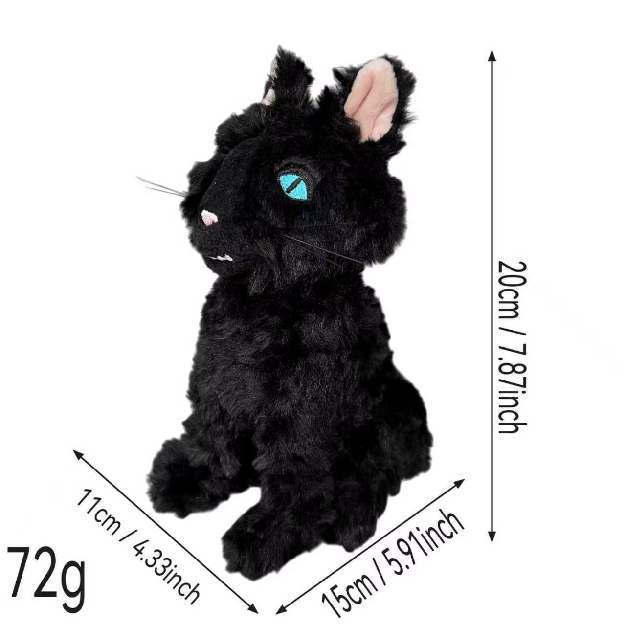 Peluche de Coraline figura kawaii almohada suave para niños - imagen 5
