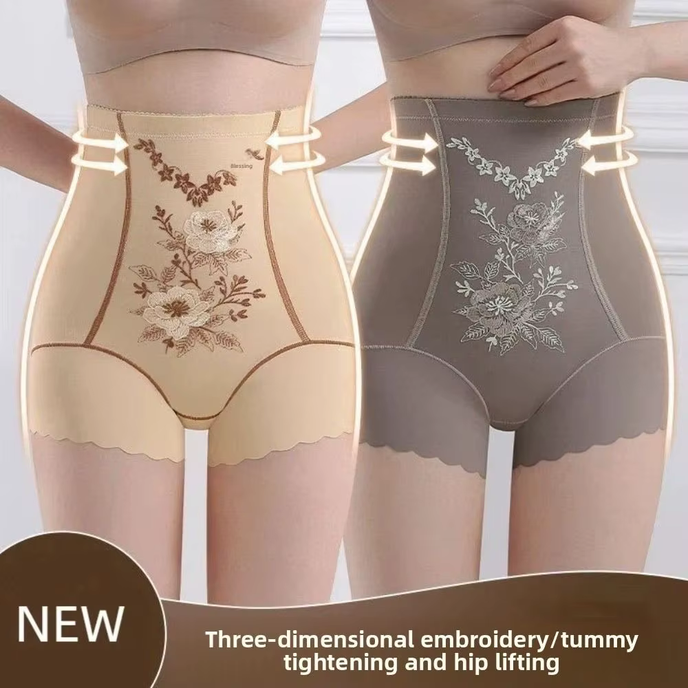 Faja moldeadora posparto de cintura alta sin costuras – floral - imagen 3