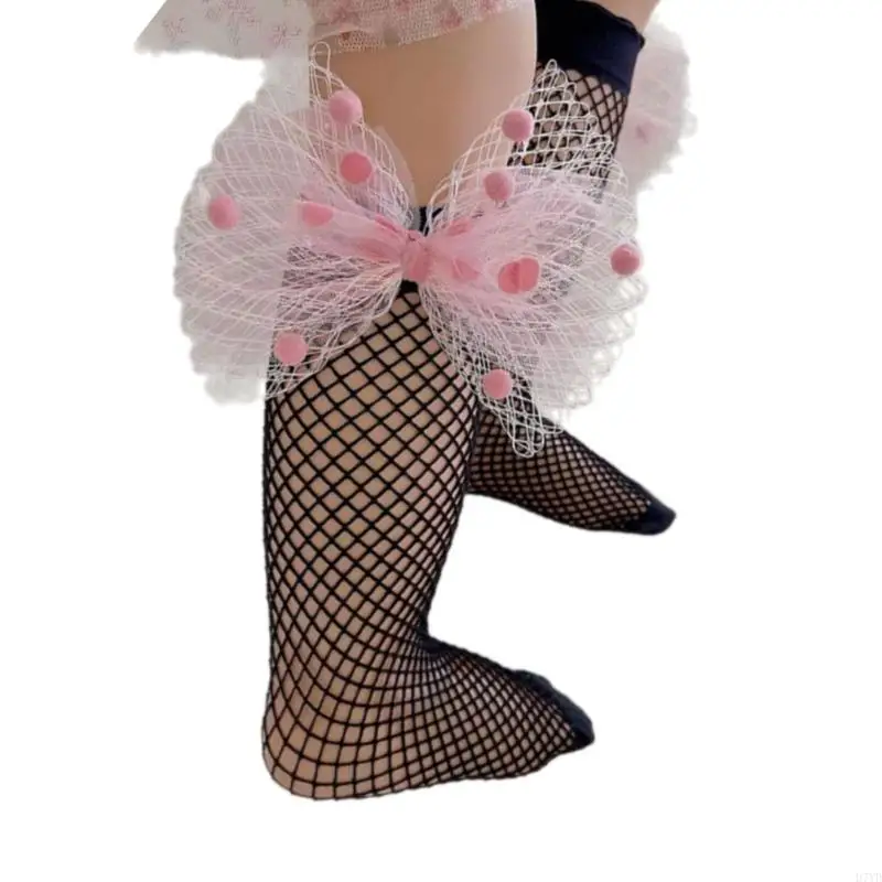 Calcetines nailon elásticos D7YD para niños activos con diseño rejilla transpirable y detalle lazo a edades - imagen 5