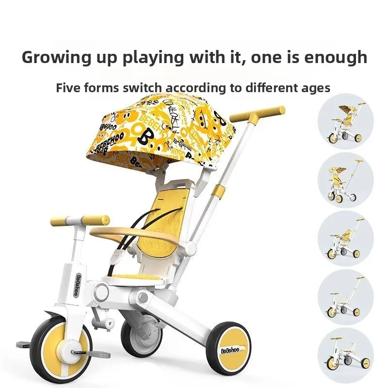 Cochecito multifuncional plegable ligero para bicicleta - imagen 3