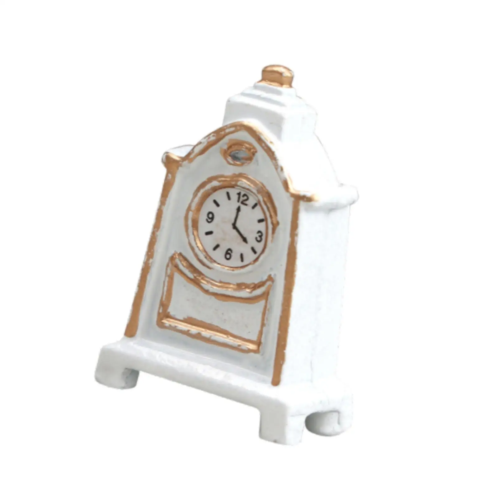 1:12 Scale Dollhouse Miniature Clock Mini for Hallway Bedroom Living Room