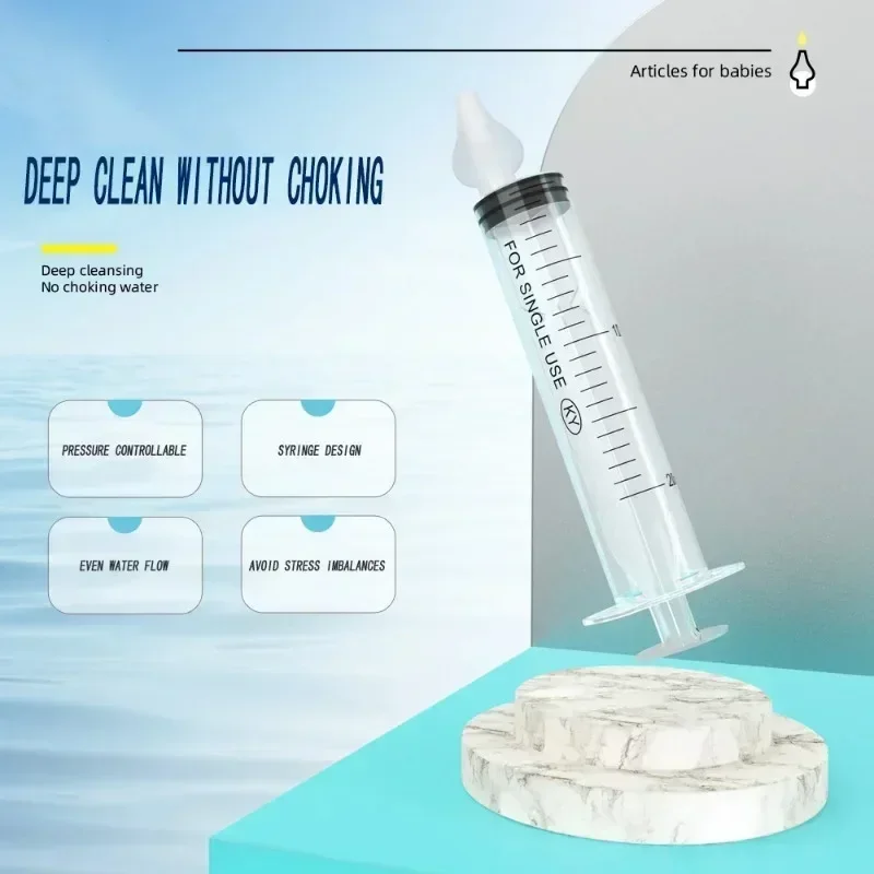 Tubo de aguja para limpieza de nariz de bebé, 2 unidades/caja de 20/ML, aspirador Nasal para el cuidado del bebé, limpiador Nasal para rinitis, limpiador de nariz para bebé - imagen 4
