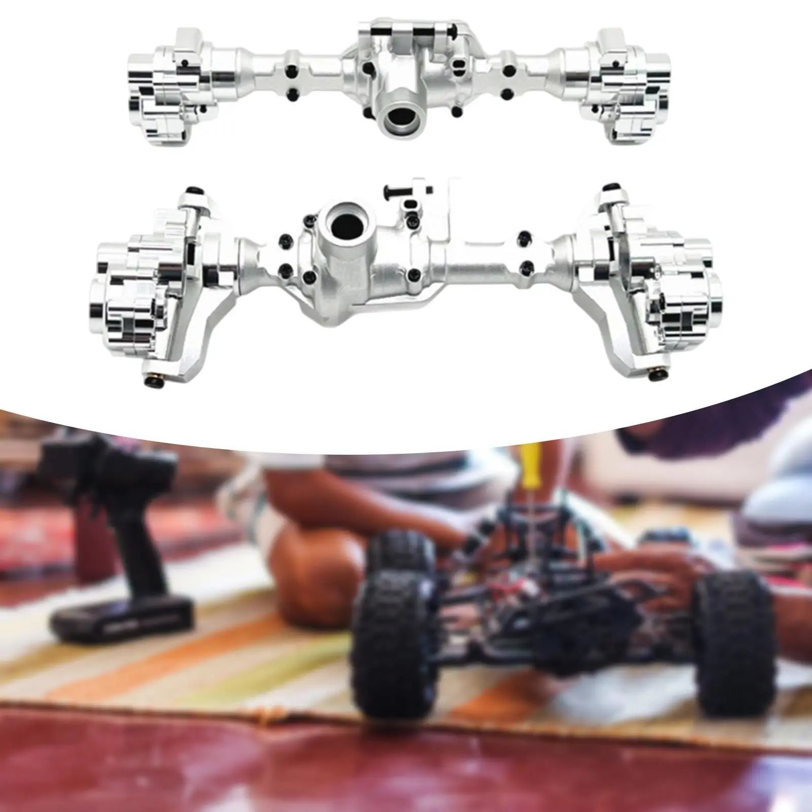2x RC Front and Rear Axle Housing Axle Cover for 1/10 RC Crawler R1002 DIY