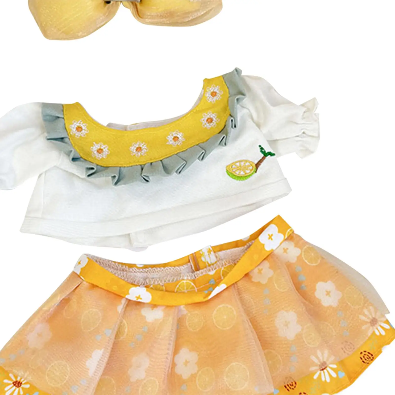 Doll Outfits for Girls Shirt Skirt Suit Doll Outfits Cute Doll Pendant Stylish Soft Photo Props Dress Up Doll Clothes for 38
