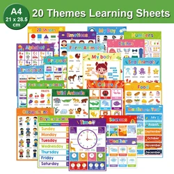 Póster vocabulario inglés para niños – Montessori