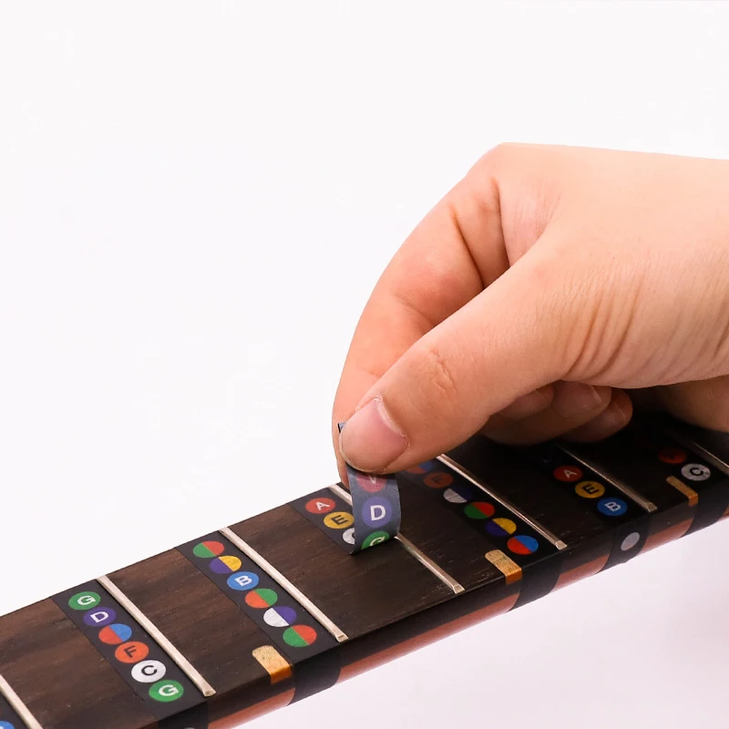 Pegatinas de escala de guitarra, herramientas de enseñanza de música adecuadas para principiantes, accesorios de práctica, suministros educativos para estudiantes TMZ, 1/3/5 Uds. - imagen 3