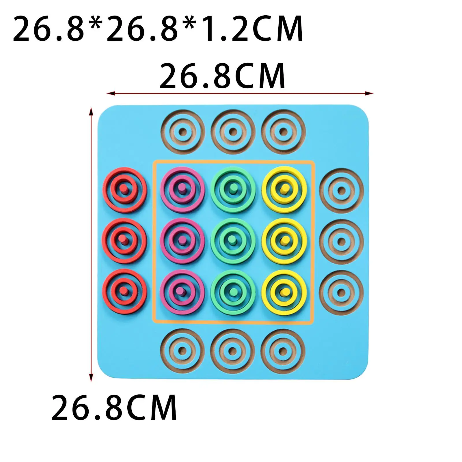Children Ring Chess Puzzle Toys Hands Brain Training Party Game Educational Strategy Toys Party Board Games for Kids and Adults