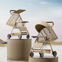 Cochecito de bebé reclinable – Plegable y seguro
