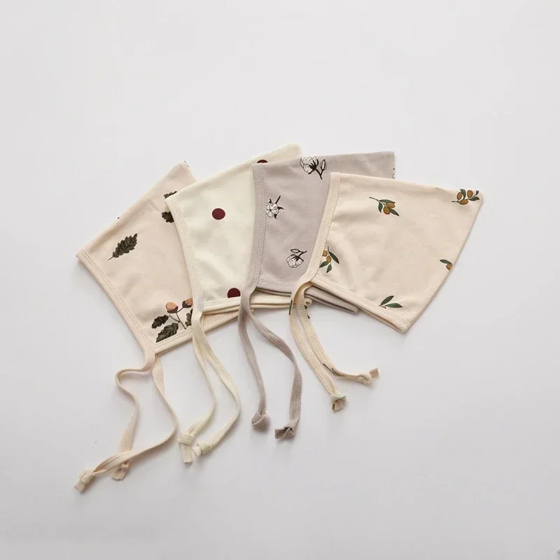 Gorro para recién nacido de primavera y verano, gorro Retro Floral de estilo europeo para bebé, niño y niña, accesorios de fotografía de algodón suave, sombrero para bebé de 0 a 1T - imagen 4