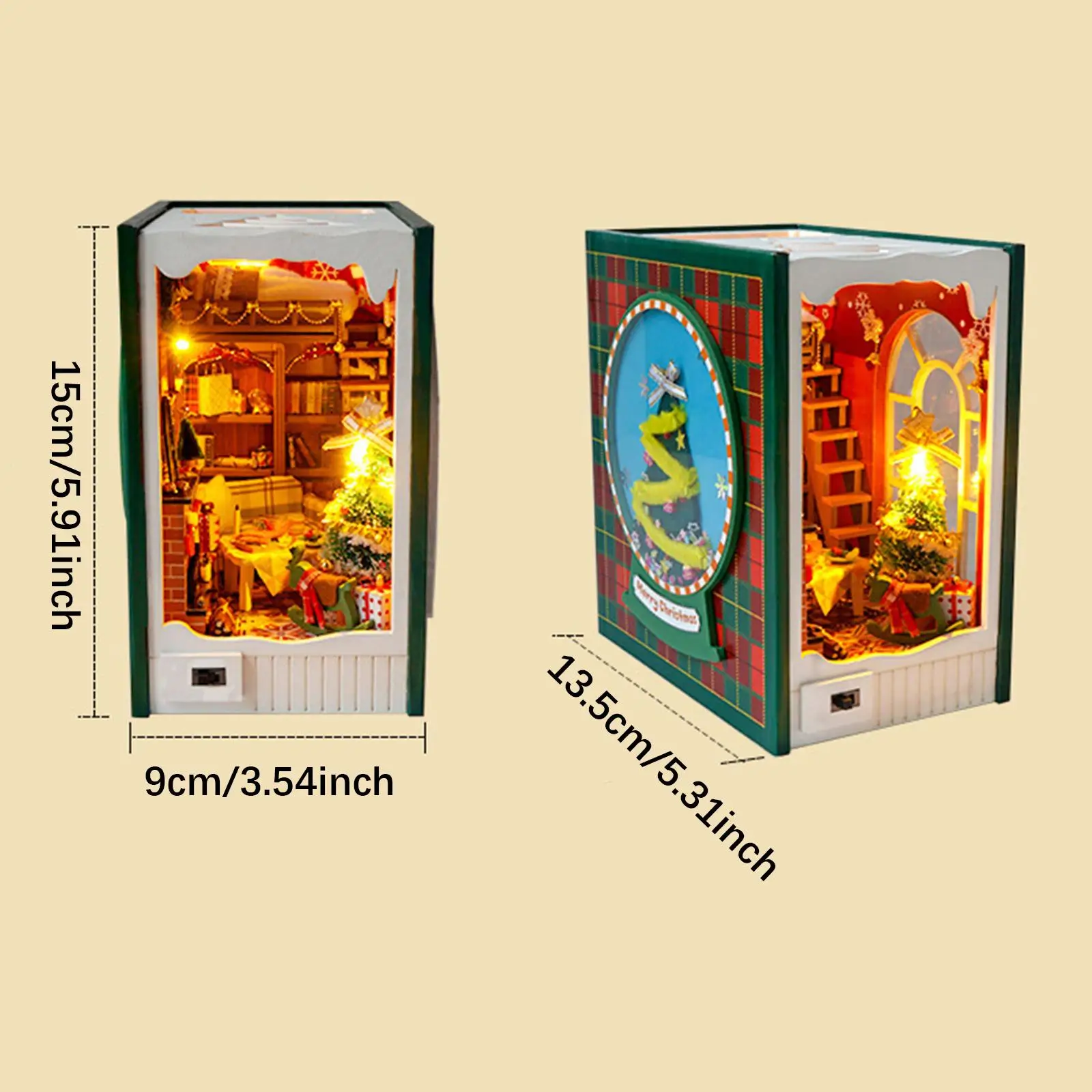 DIY Book Kit Miniature Dollhouse Kits for Boy Girls Family Adults