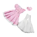 Pink and white