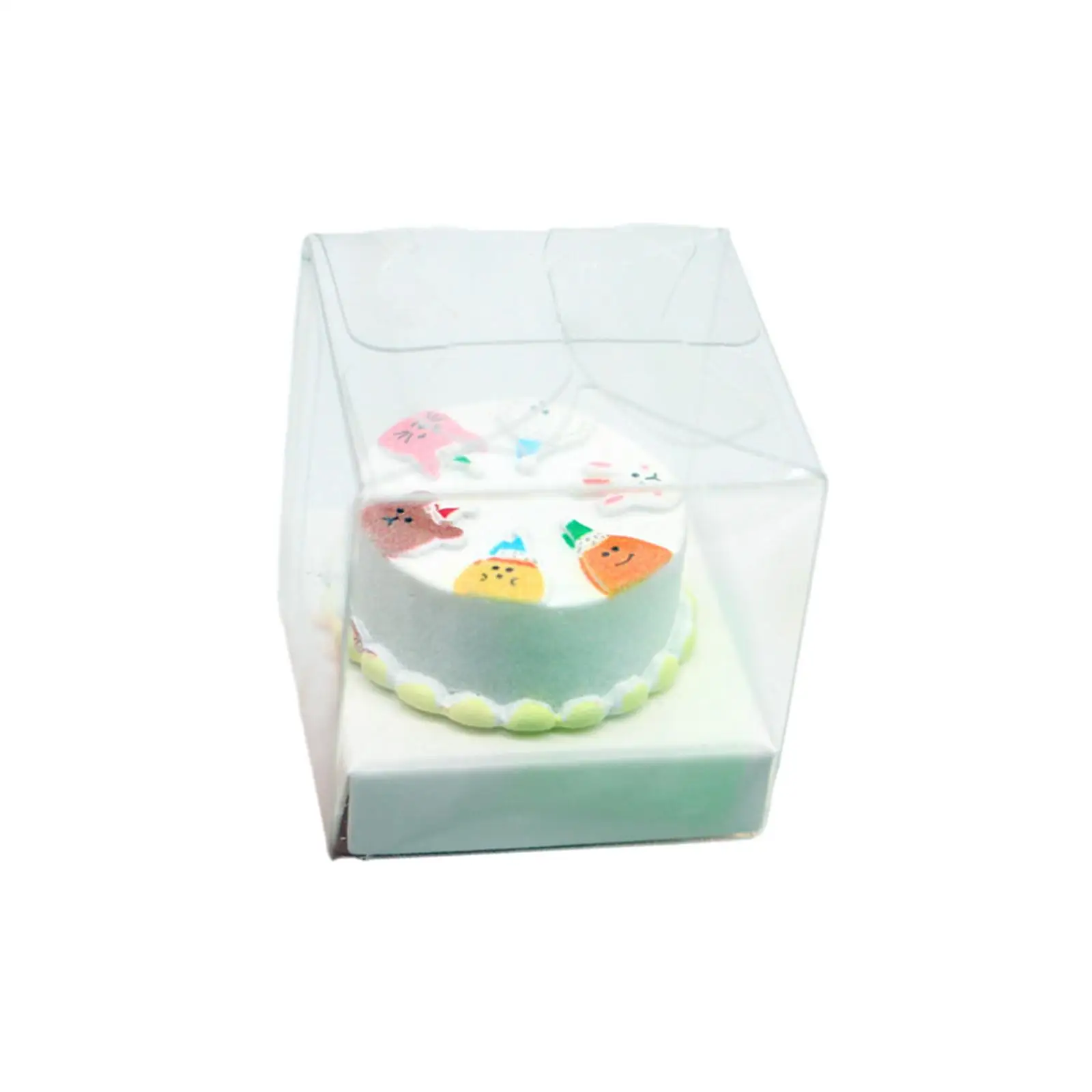 1/12 Dollhouse Miniature Cake with Storage Box Scenery Supplies Simulation Model Pretend Play for Bedroom Dining Room Kitchen