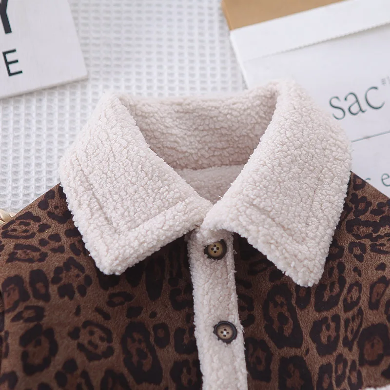 Nueva ropa de invierno para bebés, abrigo para niños, chaqueta gruesa y cálida de manga larga para niños, ropa para niñas pequeñas, disfraz infantil de moda - imagen 4