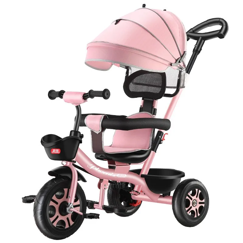 LazyChild Coche de pedales infantil tres ruedas pliable para niños 2-6 años - imagen 5