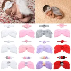 Gorro alas de ángel para bebé recién nacido