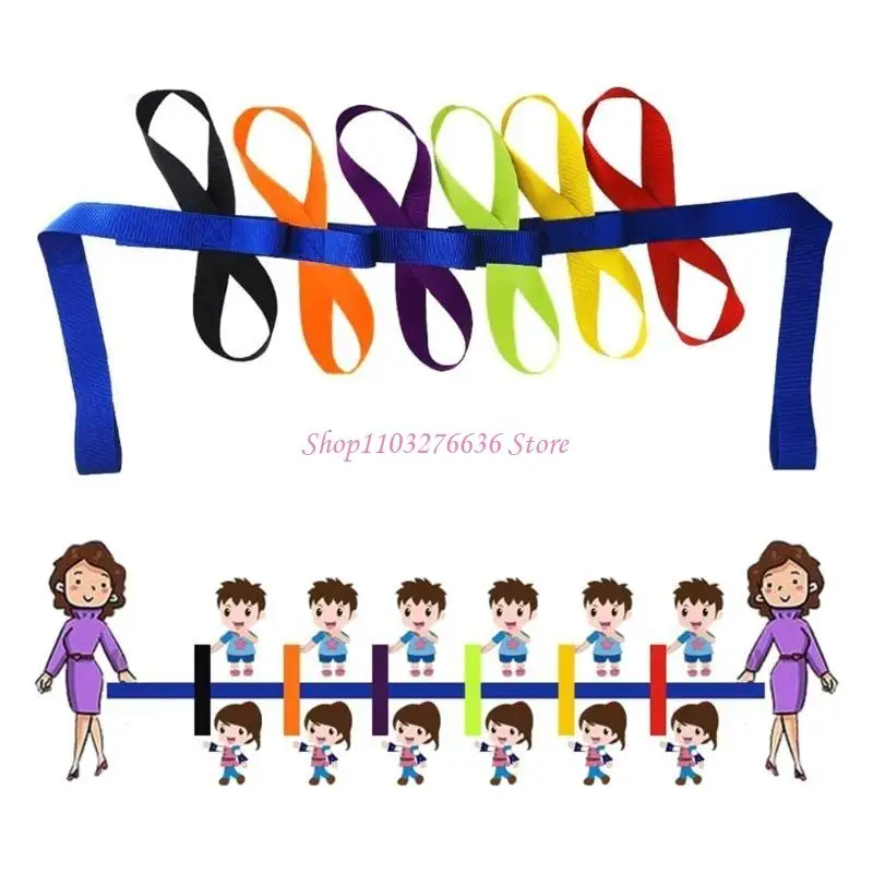R6FD Preescolar Cording Security Security Child Walking Nylon Línea Herramienta seguridad pública - imagen 3