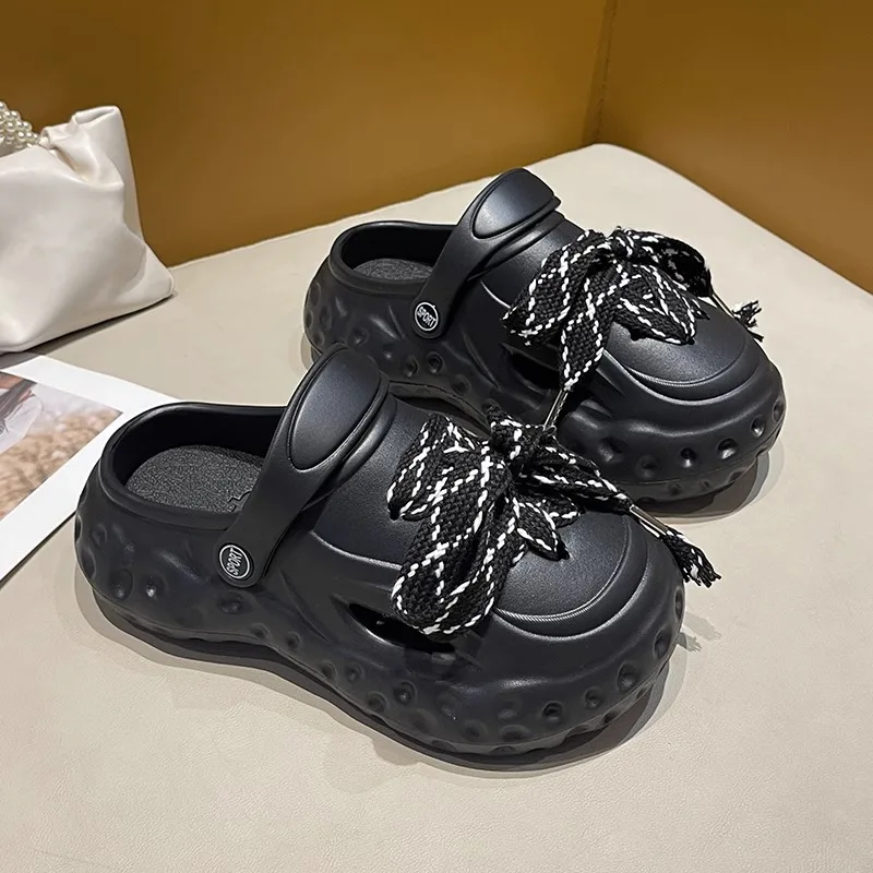 Zapatillas infantiles de plataforma con cordones – Verano y otoño - imagen 2